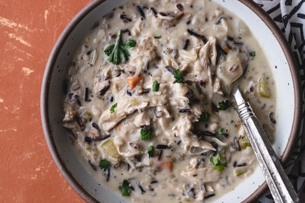 Kitchen Witch’s Cauldron Creamy Chicken and Wild Rice Soup